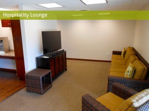 hospitality lounge tv area