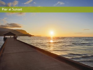 pier at sunset