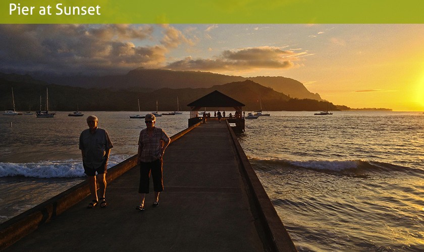 pier at sunset