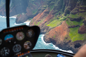 helicopter tour view