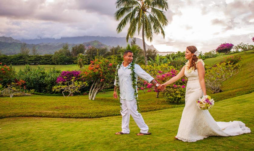 hanalei bay garden wedding