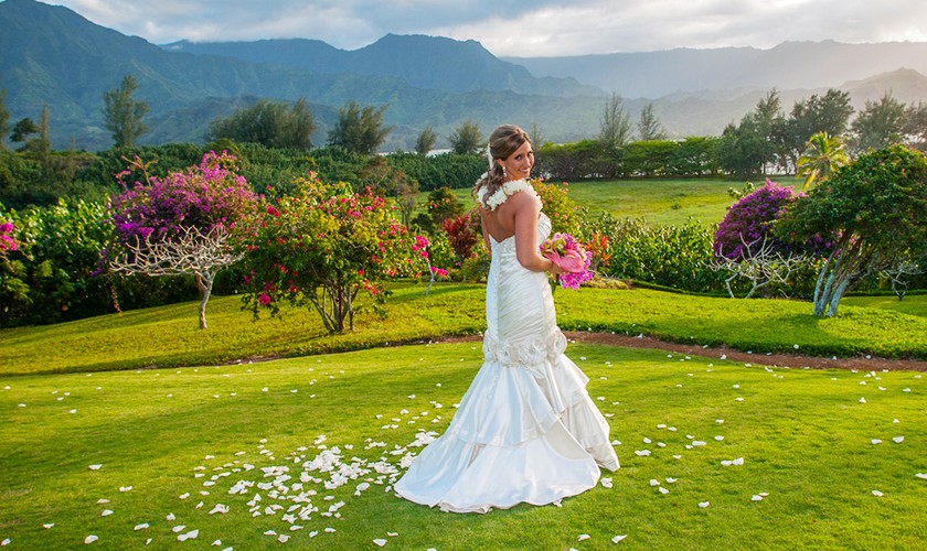 hanalei bay garden wedding