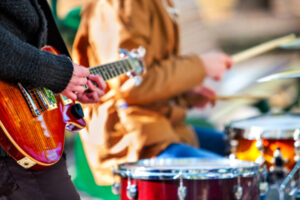 guitar and drums