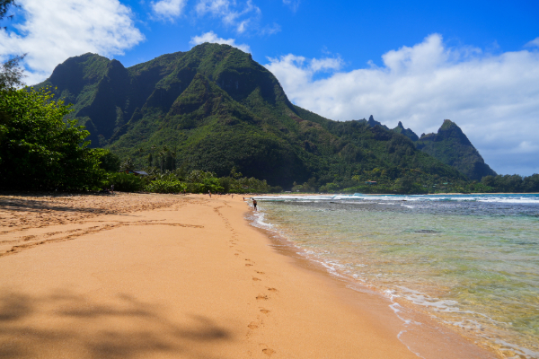 view of tunnels beach in kauai